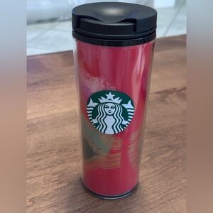 Starbucks 2021 Holiday Travel Tumbler 16 oz Merry & Bright Swirl